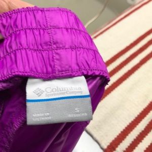 Columbia wind/rain pants
